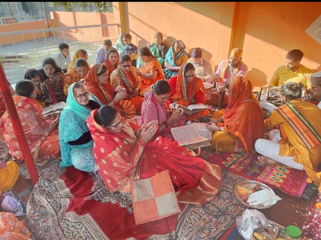 चंपावत:  बालेश्वर मंदिर समूह में हनुमान मंदिर के पास अखंड रामायण पाठ का गायन हुआ शुरू